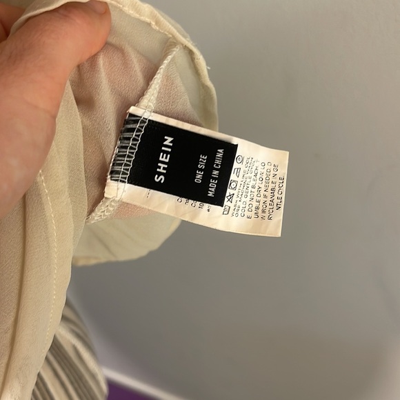 SHEIN WYWH Puff Sleeve Square Neck Blouse - Picture 4 of 4